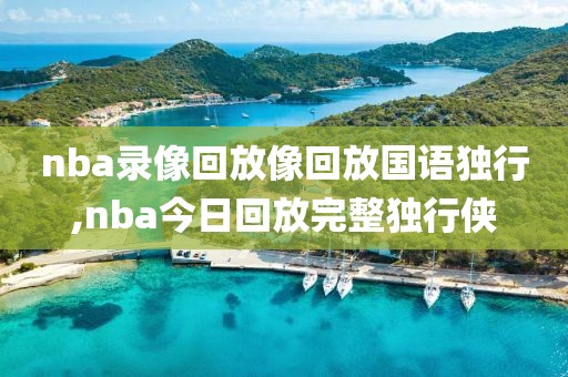 nba录像回放像回放国语独行,nba今日回放完整独行侠-第1张图片-雷速体育