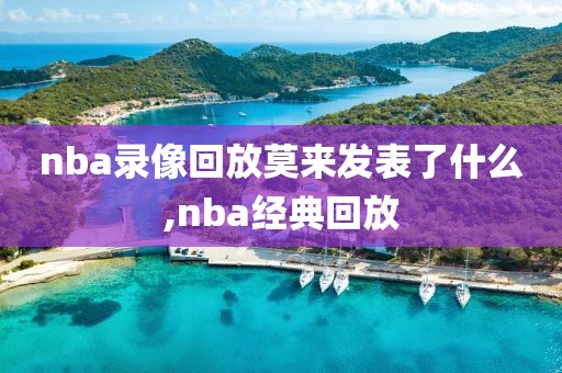 nba录像回放莫来发表了什么,nba经典回放-第1张图片-雷速体育