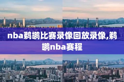 nba鹈鹕比赛录像回放录像,鹈鹕nba赛程-第1张图片-雷速体育