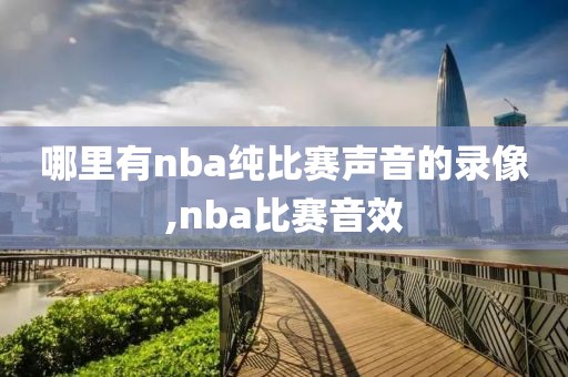 哪里有nba纯比赛声音的录像,nba比赛音效-第1张图片-雷速体育