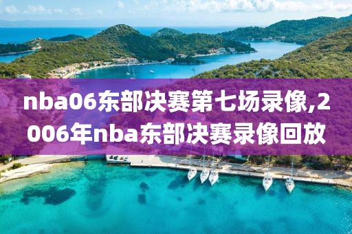 nba06东部决赛第七场录像,2006年nba东部决赛录像回放-第1张图片-雷速体育