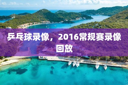 乒乓球录像，2016常规赛录像回放-第1张图片-雷速体育