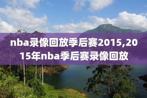 nba录像回放季后赛2015,2015年nba季后赛录像回放-第1张图片-雷速体育
