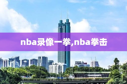 nba录像一拳,nba拳击-第1张图片-雷速体育