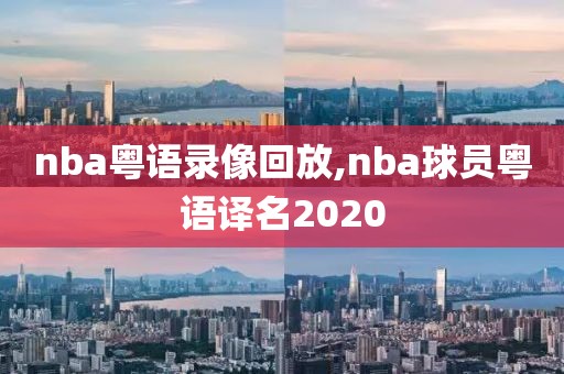 nba粤语录像回放,nba球员粤语译名2020-第1张图片-雷速体育