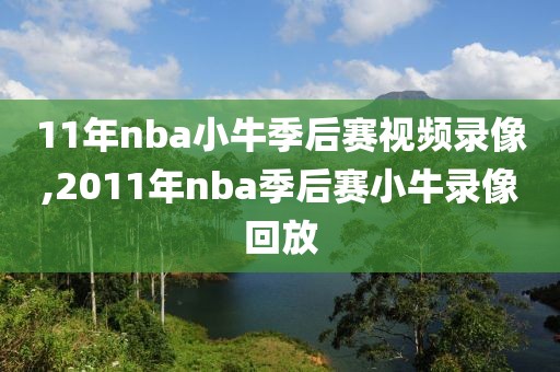 11年nba小牛季后赛视频录像,2011年nba季后赛小牛录像回放-第1张图片-雷速体育