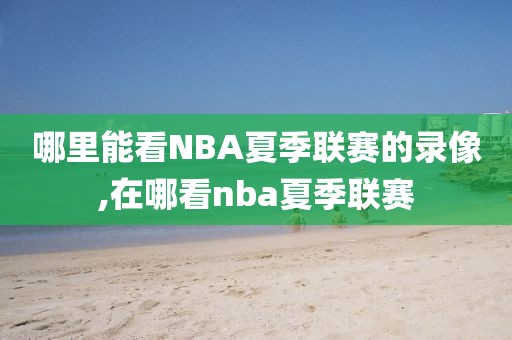 哪里能看NBA夏季联赛的录像,在哪看nba夏季联赛-第1张图片-雷速体育
