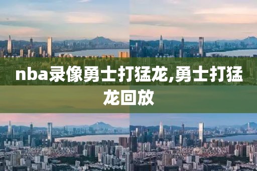 nba录像勇士打猛龙,勇士打猛龙回放-第1张图片-雷速体育