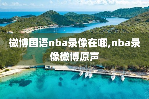 微博国语nba录像在哪,nba录像微博原声-第1张图片-雷速体育