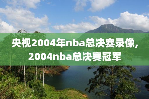 央视2004年nba总决赛录像,2004nba总决赛冠军-第1张图片-雷速体育