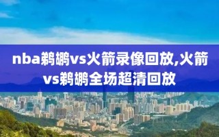 nba鹈鹕vs火箭录像回放,火箭vs鹈鹕全场超清回放