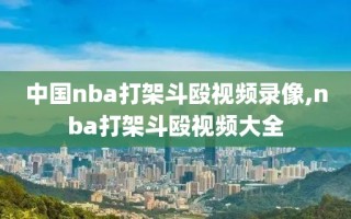 中国nba打架斗殴视频录像,nba打架斗殴视频大全