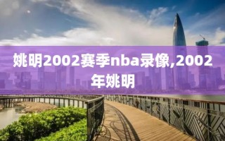 姚明2002赛季nba录像,2002年姚明