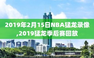 2019年2月15日NBA猛龙录像,2019猛龙季后赛回放