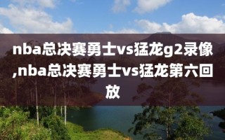 nba总决赛勇士vs猛龙g2录像,nba总决赛勇士vs猛龙第六回放