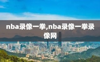 nba录像一拳,nba录像一拳录像网