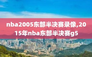 nba2005东部半决赛录像,2015年nba东部半决赛g5
