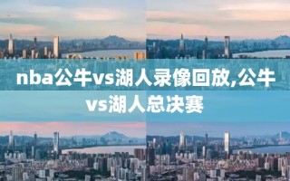 nba公牛vs湖人录像回放,公牛vs湖人总决赛