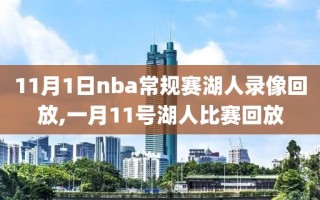 11月1日nba常规赛湖人录像回放,一月11号湖人比赛回放