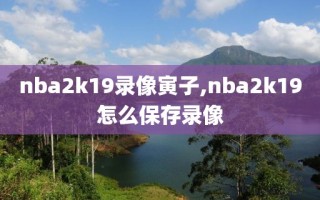 nba2k19录像寅子,nba2k19怎么保存录像