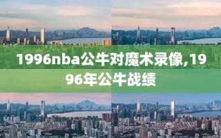 1996nba公牛对魔术录像,1996年公牛战绩