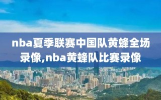 nba夏季联赛中国队黄蜂全场录像,nba黄蜂队比赛录像