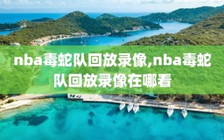 nba毒蛇队回放录像,nba毒蛇队回放录像在哪看