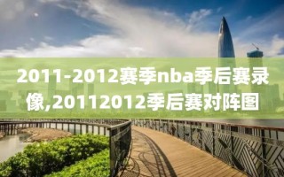 2011-2012赛季nba季后赛录像,20112012季后赛对阵图