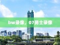 bw录像，07勇士录像