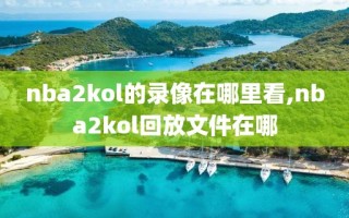 nba2kol的录像在哪里看,nba2kol回放文件在哪