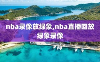 nba录像放绿象,nba直播回放绿象录像