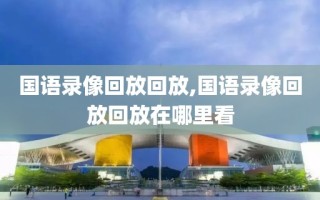 国语录像回放回放,国语录像回放回放在哪里看