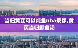 当归黄芪可以炖鱼nba录像,黄芪当归鲫鱼汤