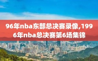 96年nba东部总决赛录像,1996年nba总决赛第6场集锦