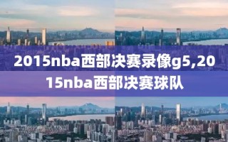2015nba西部决赛录像g5,2015nba西部决赛球队