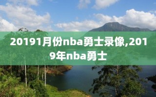 20191月份nba勇士录像,2019年nba勇士