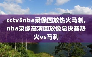 cctv5nba录像回放热火马刺,nba录像高清回放像总决赛热火vs马刺