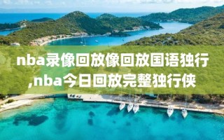 nba录像回放像回放国语独行,nba今日回放完整独行侠