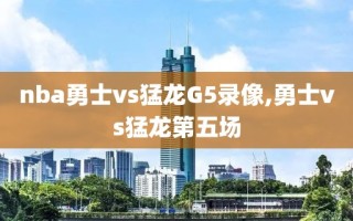 nba勇士vs猛龙G5录像,勇士vs猛龙第五场