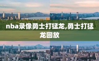 nba录像勇士打猛龙,勇士打猛龙回放