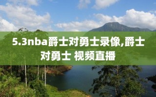 5.3nba爵士对勇士录像,爵士对勇士 视频直播