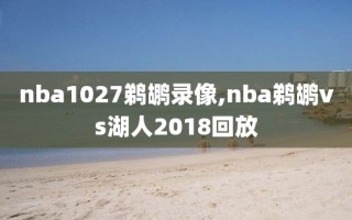 nba1027鹈鹕录像,nba鹈鹕vs湖人2018回放