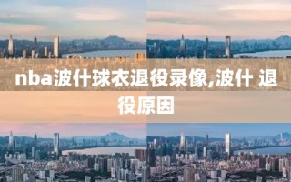 nba波什球衣退役录像,波什 退役原因