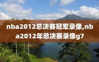 nba2012总决赛冠军录像,nba2012年总决赛录像g7